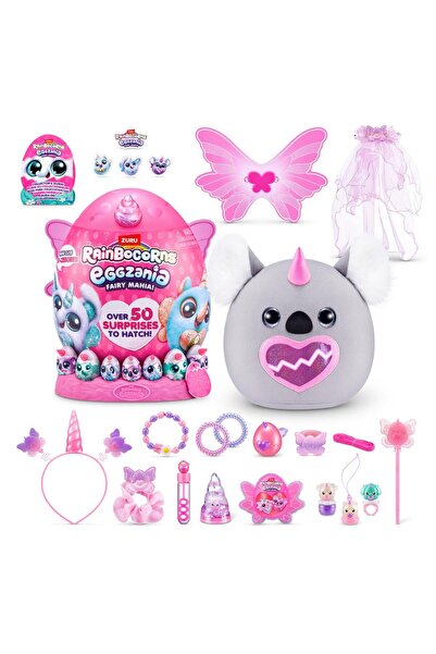 Rainbocorns Plush Toy, Rainbocorns, Eggzania Fairy Mania, 50 Surprises
