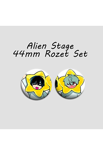 Akumastik Alien Stage Ivan Till 2 adet 44mm arkası iğneli metal rozet