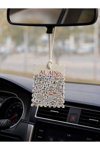 Print Advertising Al Ain Leather Tag