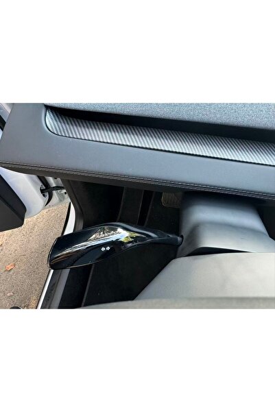 OLED GARAJ Compatible Steering Wheel Signal Handle Cover for Tesla Model Y Ju...