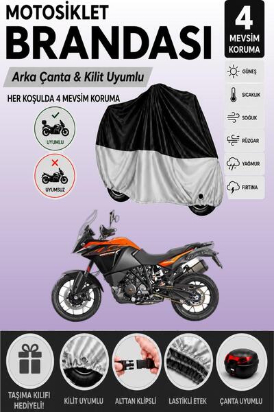 Cemku Double Black Top - Gray Bottom, Rear Bag Compatible Ktm 1090 Adventure ...