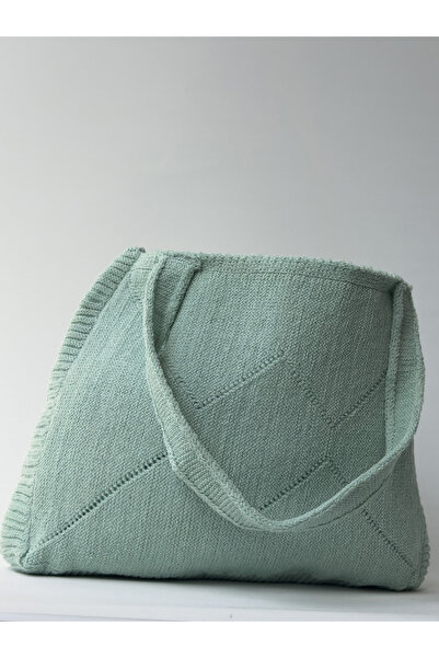 Sea Style Geantă tote din tricotaj cu model geometric