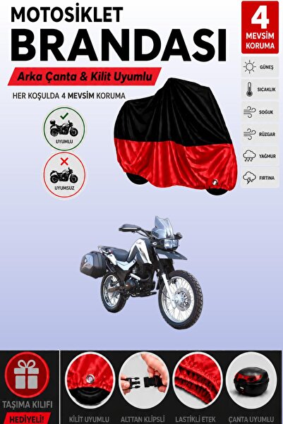 Cemku Double Black Top - Red Bottom, Rear Bag Compatible Rks Winner 200 Motor...