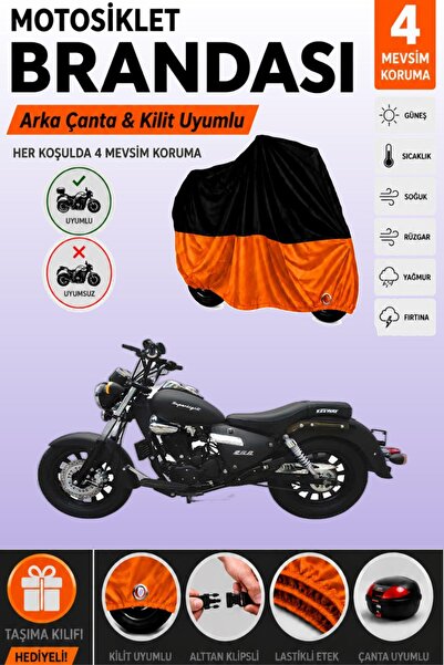 Cemku Double Black Top - Orange Bottom, Rear Bag Compatible Kuba Superlight 2...