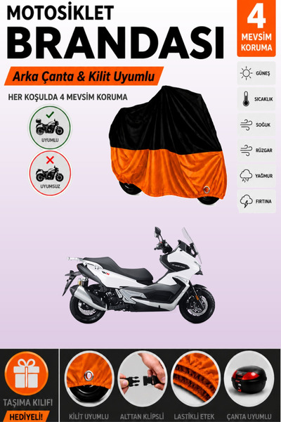 Cemku Double Black Top - Orange Bottom, Rear Bag Compatible Rks Blade 250 Pro...
