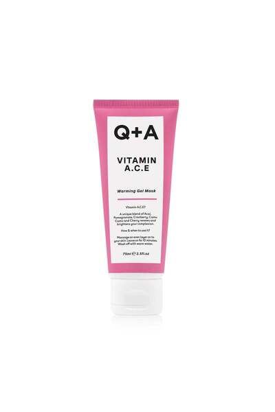 Q+A VITAMIN A.C.E MASCĂ GEL ÎNCĂLZĂTOARE - Mască de față cu vitamine