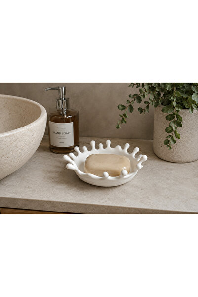 NESTLY Splash Design Soap Dish – Modern Decorative Bathroom Organizer