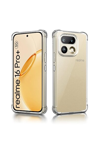 Techsuit Case for Realme 16 Pro+ - Shockproof Clear Silicone - Clear