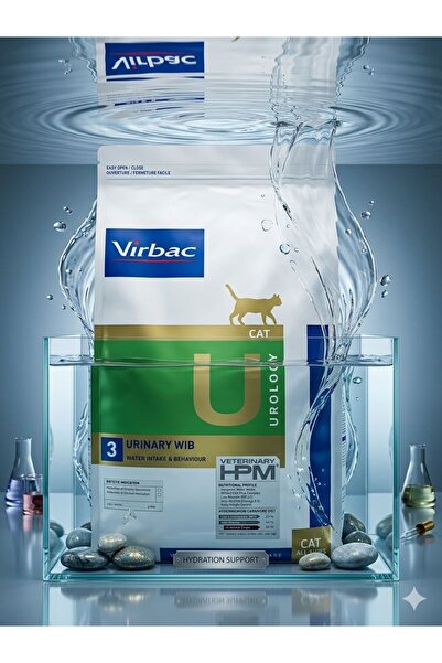 Virbac Cat Veterinary HPM U3 Urinary WIB Stres ve İdrar Yolu Sağlığı Kedi Mam...