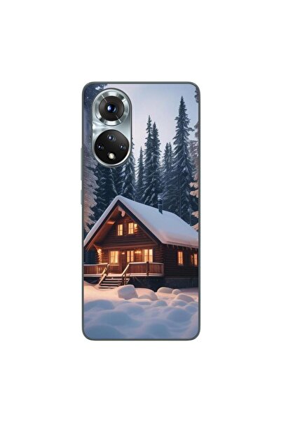 OEM Husa compatibila cu Honor 50 Silicon Gel Tpu Model Peisaj Iarna Cabana