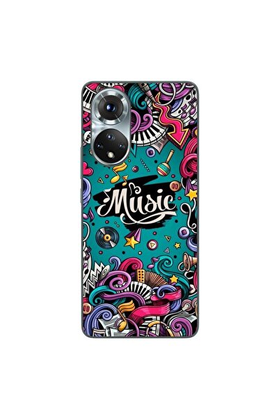 OEM Husa compatibila cu Honor 50 Silicon Gel Tpu Model Pop Art Music