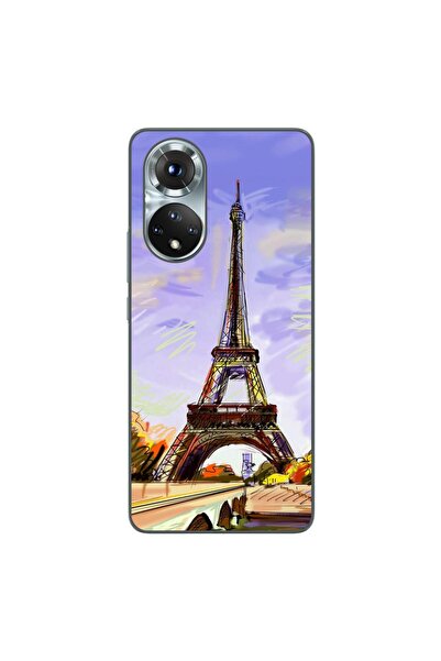 OEM Husa compatibila cu Honor 50 Silicon Gel Tpu Model Desen Turnul Eiffel
