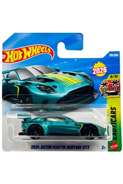 HOT WHEELS 2024 Aston Martin Vantage GT3 1:64 2026 Turcoaz Metalic Mașină