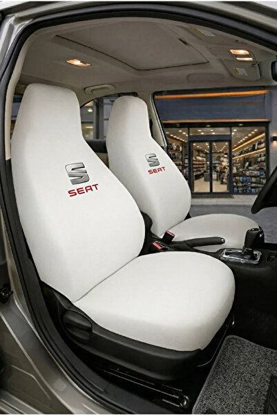 sekutuning Seat Leon Beyaz Araç Koltuk Kılıfı Koruyucu Penye Servis Kılıfı