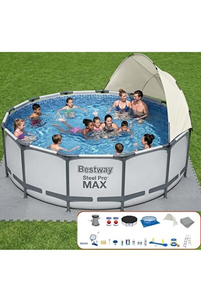 BESTWAY Gölgelikli Prefabrik Full Havuz Seti 427x122cm BW563 5612X