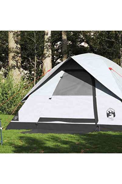 vidaxl 6-person dome family tent, opaque white Waterproof fabric