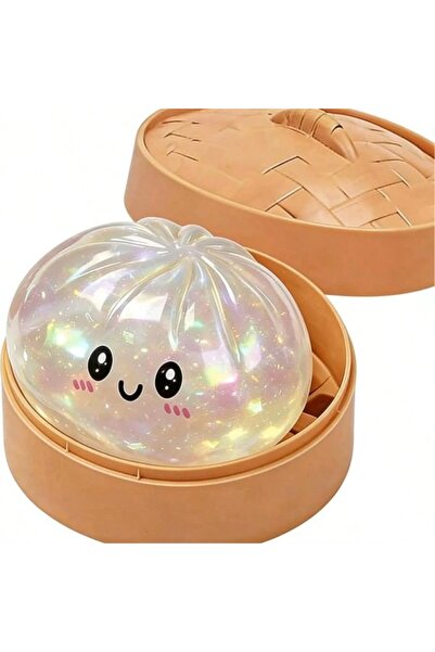 HEDİYEVİM Simli Çin Mantısı Squishy Glitter Dumpling Squishy Sürpriz Renk