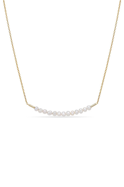 Lisa&Co. Slay Pearls Silver Chain Yellow gold plated silver / Freshwater pear...