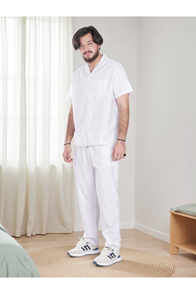 Finelook Men's Solid Relaxed Fit Shirt and Trousers Co-Ords