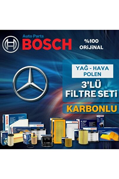 Bosch Mercedes E Serisi E180 W212 Filtre Bakım Seti 2013-2016 3KP