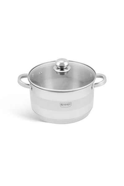 EDENBERG Κατσαρόλα Βαθιά 24 cm από Ανοξείδωτο Ατσάλι 6.1L Γυάλινο καπάκι και ...