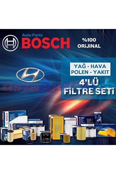 Bosch Hyundai Getz 1.5 Crdi Filtre Bakım Seti 2006-2011 4NP