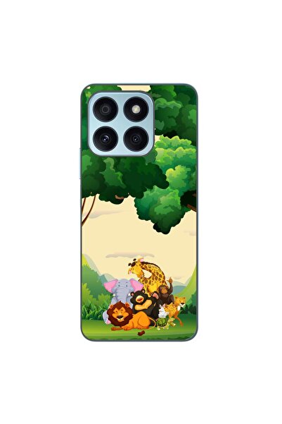 OEM Husa compatibila cu Honor X8b Silicon Gel Tpu Model Jungla cu Animale