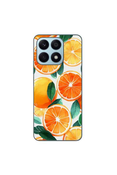 OEM Husa compatibila cu Honor X8a Silicon Gel Tpu Model Oranges