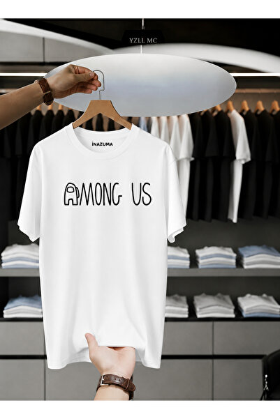İnazuma Outdoors Unisex Oversize Βαμβακερό T-shirt με στάμπα, κοντό μανίκι κα...