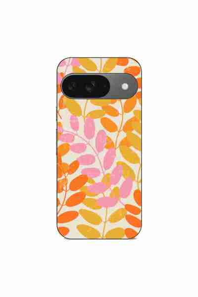 OEM Husa compatibila cu Google Pixel 9 Silicon Gel Tpu Model Summer Leaves
