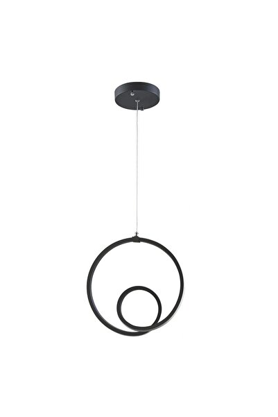 OEM Black LED chandelier, futuristic design, ceiling mount, for the living - ...