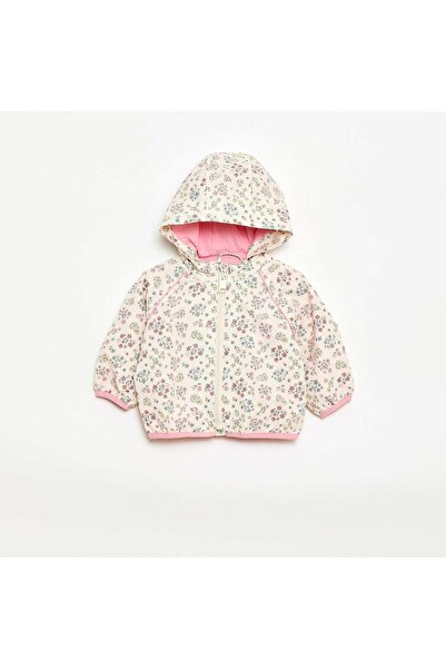 KIABI Hooded Windbreaker Jacket WHITE
