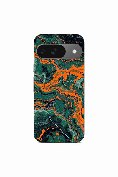 OEM Husa compatibila cu Google Pixel 9 Silicon Gel Tpu Model Soft Jade Marble