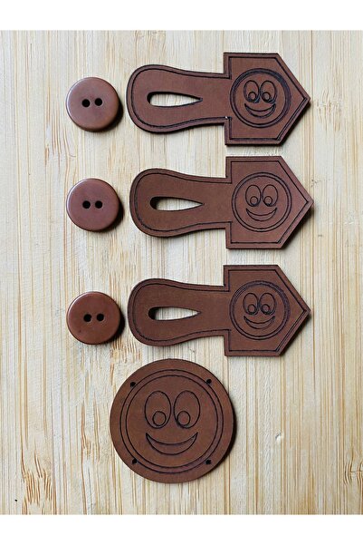 Lorin hobi Efe Vest Button Set Dark Brown
