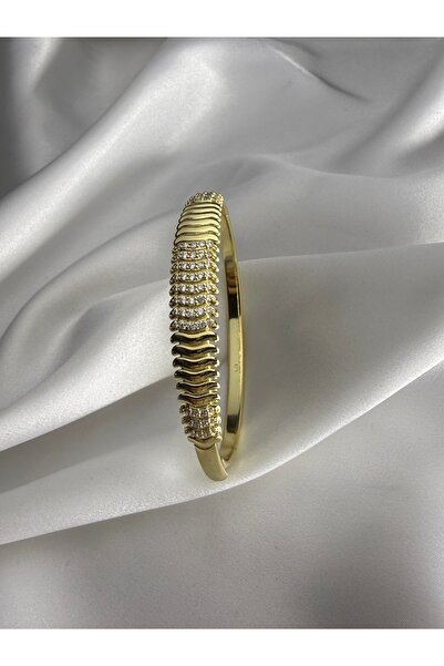XUPING JEWELRY SACHKA XUPING 14 K ALTIN KAPLAMA ZİRKON TAŞLI KELEPÇE