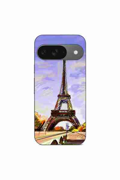 OEM Husa compatibila cu Google Pixel 9 Silicon Gel Tpu Model Desen Turnul Eiffel