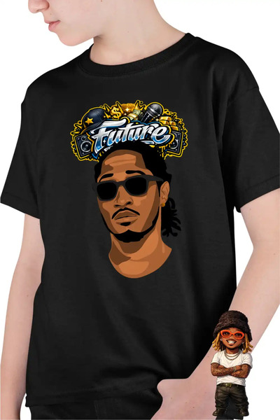 OEM Παιδικό Αγορίστικο Μπλουζάκι Ράπερ Future Hendrix