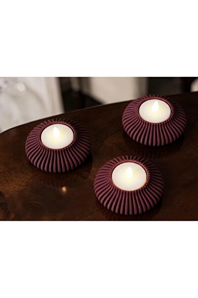 3D 3’lü Dekoratif Tealight Mum Kiti