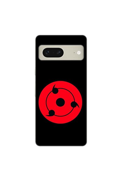 OEM Калъф, съвместим с Google Pixel 7, силиконов гел TPU с шарка Шаринган