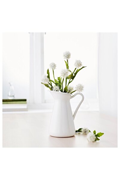 IKEA Sockerart Vazo Sürahi Çok Amaçlı Kullanım Beyaz 16 Cm