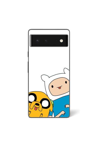 OEM Husa compatibila cu Google Pixel 6 Silicon Gel Tpu Model Finn and Jake To...