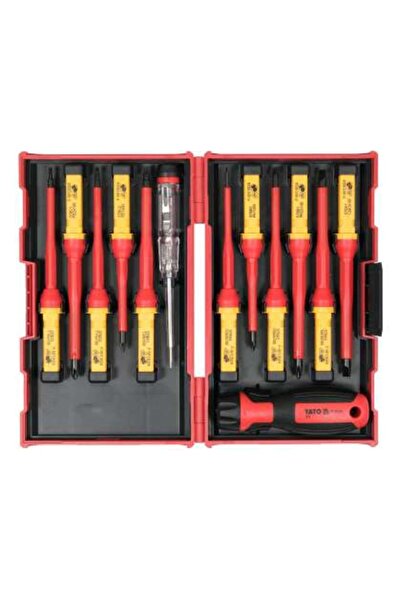 yato Set Șurubelniță Vde, 11 Capete Interschimbabile + Creion Tensiune