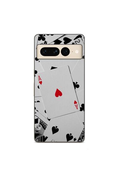OEM Husa compatibila cu Google Pixel 7 Pro Silicon Gel Tpu Model Carti Poker