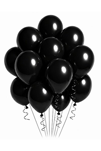 Sev-AL Balonları Siyah Luxury Parti Balonu 5’li Set 11 İnç Lateks Balon Parti...