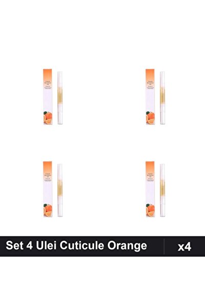 NAİLS Set 4 Uleiuri Cuticule Stilou Orange, Îngrijire Unghii Profesională