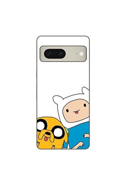 OEM Husa compatibila cu Google Pixel 7 Silicon Gel Tpu Model Finn and Jake To...