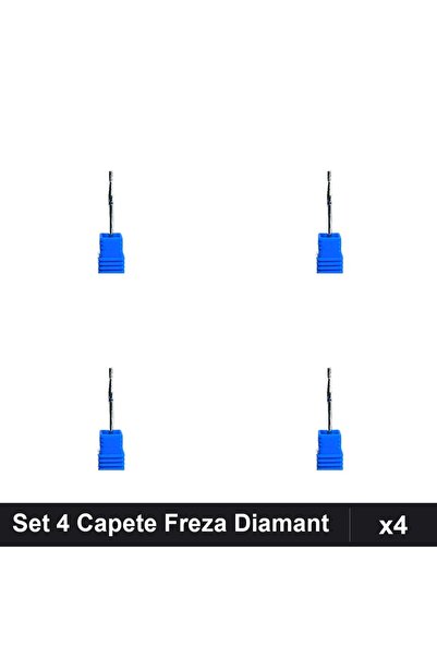 NAİLS Set 4 Capete Freza Diamant Unghii, Manichiura Profesionala, Accesoriu F...