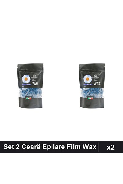 global fashion Set 2 Ceară Epilare Film Wax 100g Azulene, Epilat Profesional