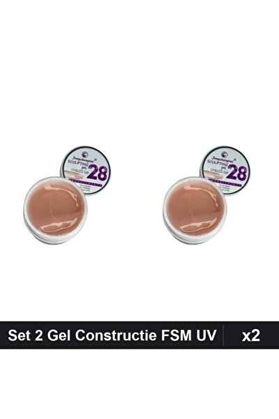 FSM Set 2 Gel de Constructie UV LED 15g, Builder Gel Sculptat Manichiura