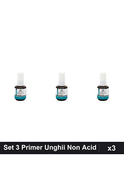 global fashion Set 3 Primer Unghii Non Acid 15ml, Bază Manichiură Profesională